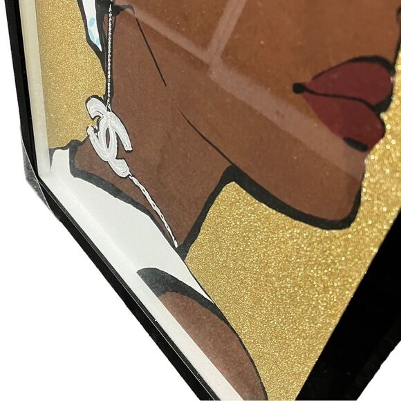 Oliver Gal Fashion Glass Frame picture Fashion Designer Glitter Women‎ Headwrap - Picture 3 of 7